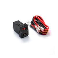 منفذين USB شحن سريع QC مستطيل تويوتا صغير مع مقياس...