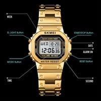 ساعة فضية سكمي Digital Watch SKMEI