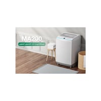 ميديا غسالة تعبئة علوية، 12 كيلو، 8 برامج، ابيض MA...