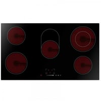 سطح ميديا سيراميك 5 عيون كهرباء 90 لمس اسود MCHV84...