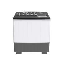 غسالة ملابس جبسون حوضين 14 كيلو غطاء أسود GWMTT14B...