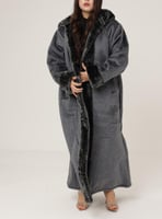 فروه نسائي قماش مخمل كريستال ملون