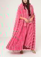 بشت نسائي مغربي فرو ناعم من الخارج