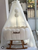 سرير استقبال مواليد ب الاسم تصميم تركي فاخر