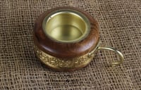 مبخر خشب طبيعي فاخر حروف ذهبيه