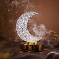 ابجورة مع مبخرة اضاءة كريستال على شكال هلال 3ألوان