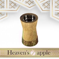 مبخرة خشب طبيعي فاخر حروف نحاسية