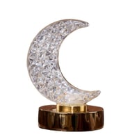 ابجورة مع مبخرة اضاءة كريستال على شكال هلال 3ألوان