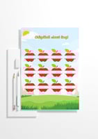 لوحة أسماء المتفوقات - التفاح