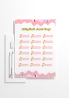 لوحة أسماء المتفوقات-المثلجات