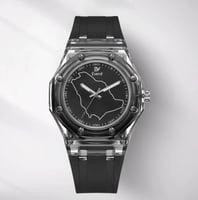 ساعة اليوم الوطني 95 الشفافة