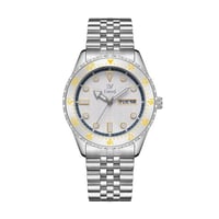 ساعة رجالية من لافيتور بأطار أصفر