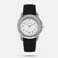 ساعة رجالية رسمية إطار فضي