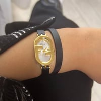 ساعة نسائية FF مينا فضي