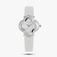 ساعة نسائية جلد FAN ابيض