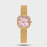 ساعة كومو النسائية ذهبي