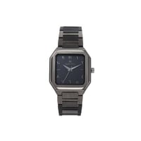 ساعة رجالية أرقام عربية بلونين ميناء أسود