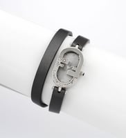 ساعة نسائية فندي رمادي