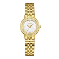 ساعة يد ستيل نسائية سوار ذهبي