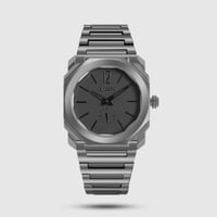 ساعة رجالية بولغاري سلفر مدمج