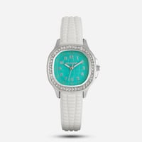 ساعة نسائية ماركة DI CAPRI لون ابيض مينا اخضر