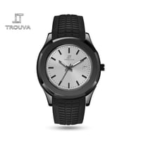 ساعة رجالية trouva باللون الاسود