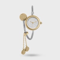 ساعة نسائية جنية سعودي ذهبي وفضي