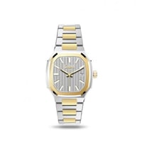 ساعة رجالي ذهبية فخمه بميناء ابيض catera