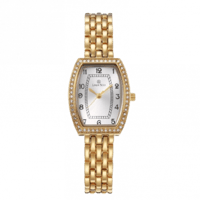 ساعة مستطيلة ذهبية