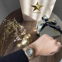 ساعة سهرة دائرية