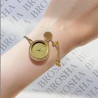 ساعة نسائية ذهبي و فضي جنيه free size