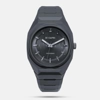 الساعة الكاربون باللون الرمادي