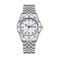 ساعة رجالية من لافيتور باللون الفضي