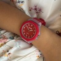 ساعة أطفال كوارتيز احمر