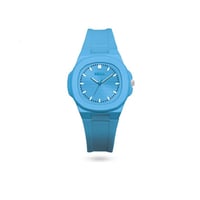 ساعة اطفال ازرق سماوي مضلع Bella