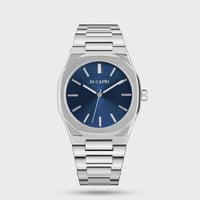 ساعة رجالية DI فضي و ازرق