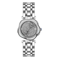 ساعة يد فضية