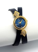 ساعة نسائية لف كحلي