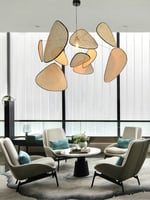 ثريا مصنوعة من الراتان الطبيعي - اثاث ريفي