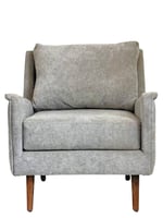 كرسي جانبي - كنب مفرد رمادي