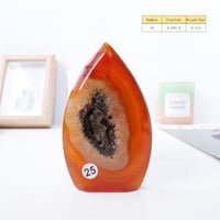 حجر العقيق الأحمر الطبيعي - مجموعة 2