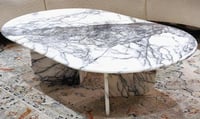 طاولة قهوة - رخام ليلكي