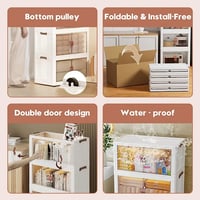 دولاب تخزين متحرك قابل للطيء