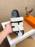 صندل هيرمز ( ابيض . اسود )