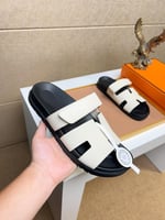 صندل هيرمز ( ابيض . اسود )