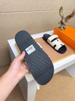 صندل هيرمز ( ابيض . اسود )