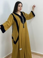 جلابية سديم ( نوع القماش:- مخمل + كشميري. )