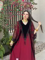 سمو ( كريب + مخمل + شيفون مشجر )