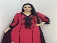 عندل ( شيفون وبطانه حرير ستان )