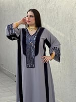 الهنوف ( كريب + مخمل + دانتيل ترتر )